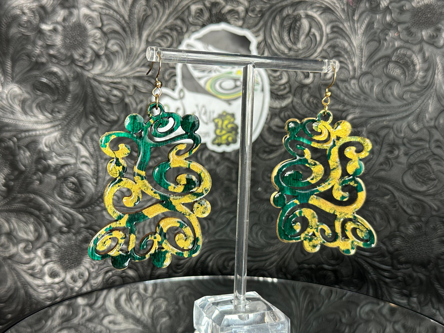 Emerald Shimmer Waves (Small)