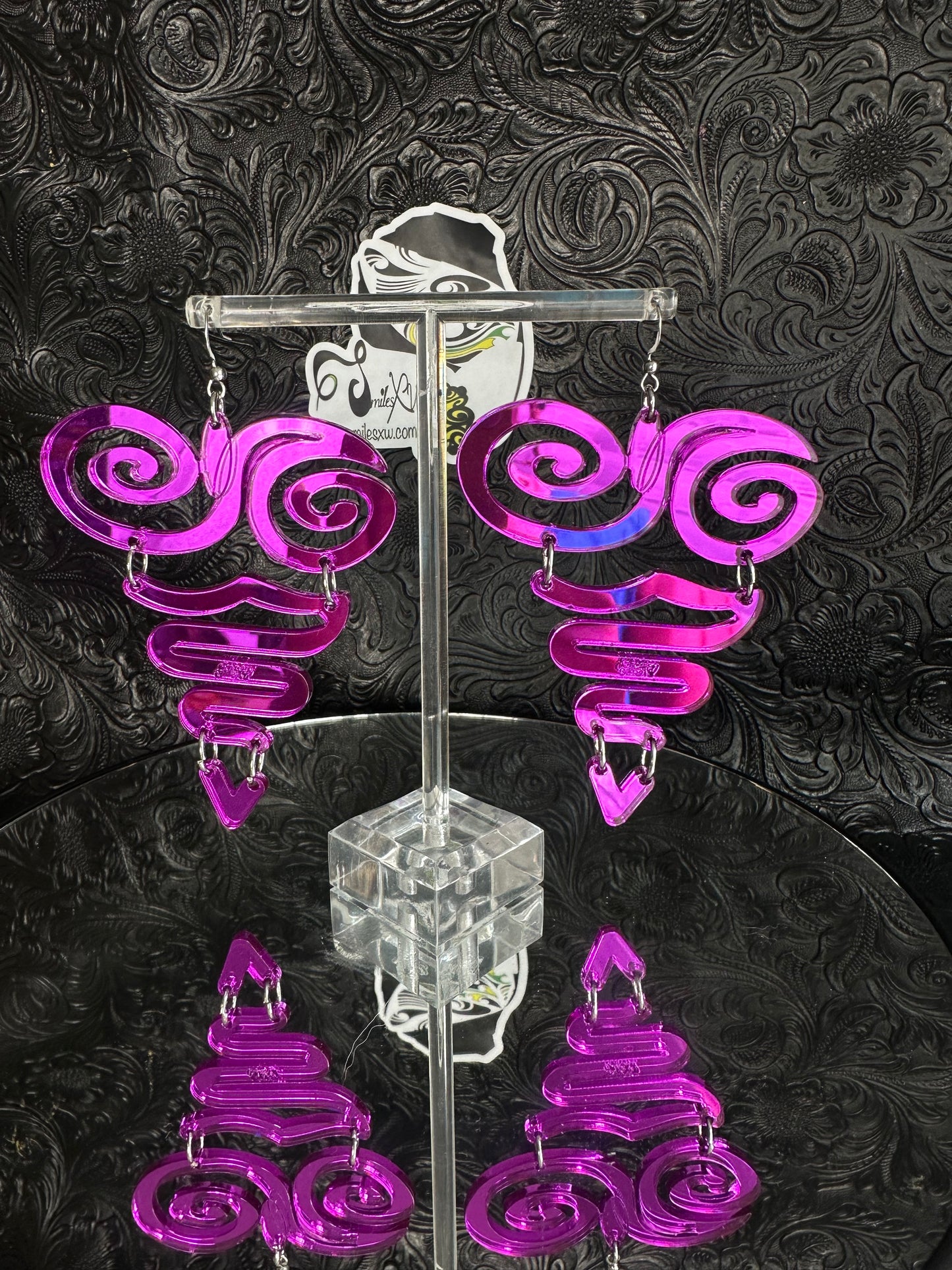 Purple Mirror Abstract Art