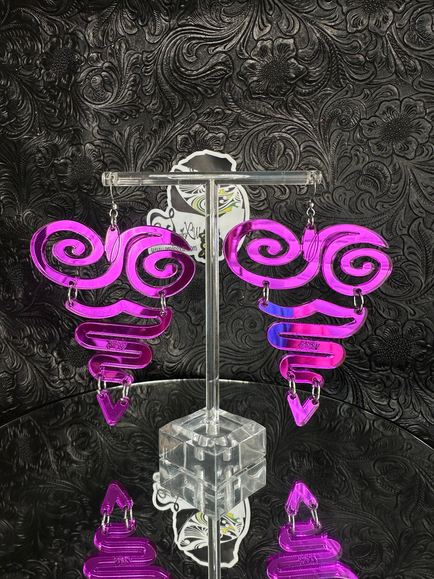 Purple Mirror Abstract Art