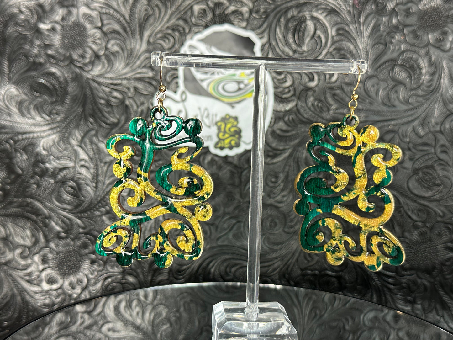 Emerald Shimmer Waves (Small)
