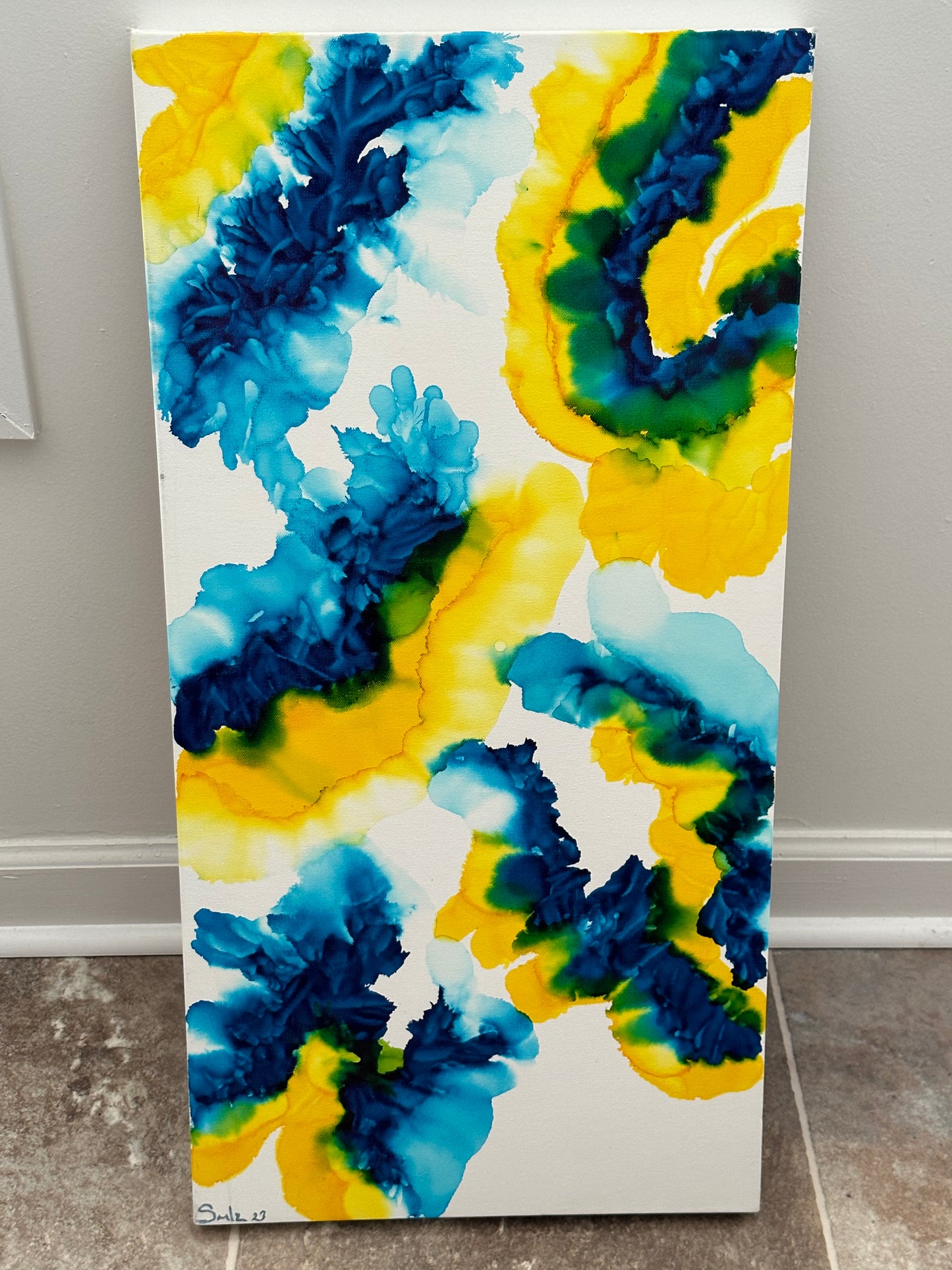 Abstract, Hand painted Canvas Art