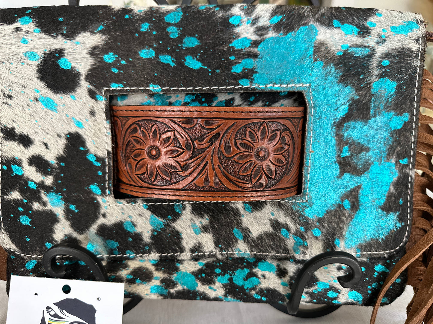 One of a Kind, Genuine Leather Clutch