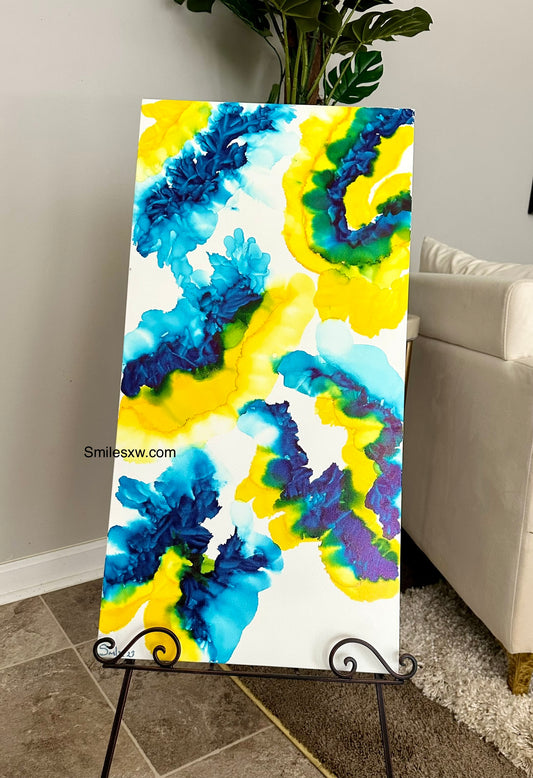 Abstract, Hand painted Canvas Art